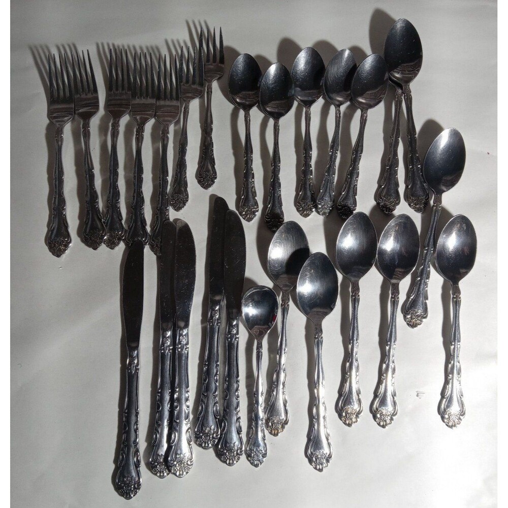 Lot Of 27 Reed & Barton Stainless Steel Flatware